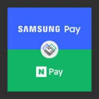 Samsung Pay and Naver Pay logos