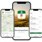 Deutschland-ticket-app on smart phone