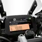 BMW motorcycle face or eye biometric unlock panel on bike