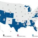 TSA map of contactless digital ID acceptance across USA