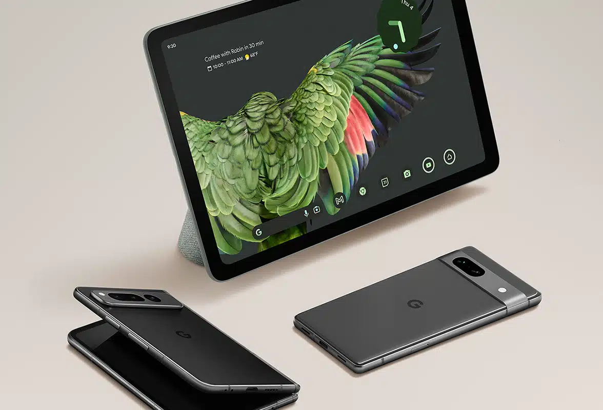 The Google Pixel Fold, the Google Pixel Tablet and the Google Pixel 7a