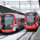 Moscow Central Diameters trains which now offer face biometric fare payment