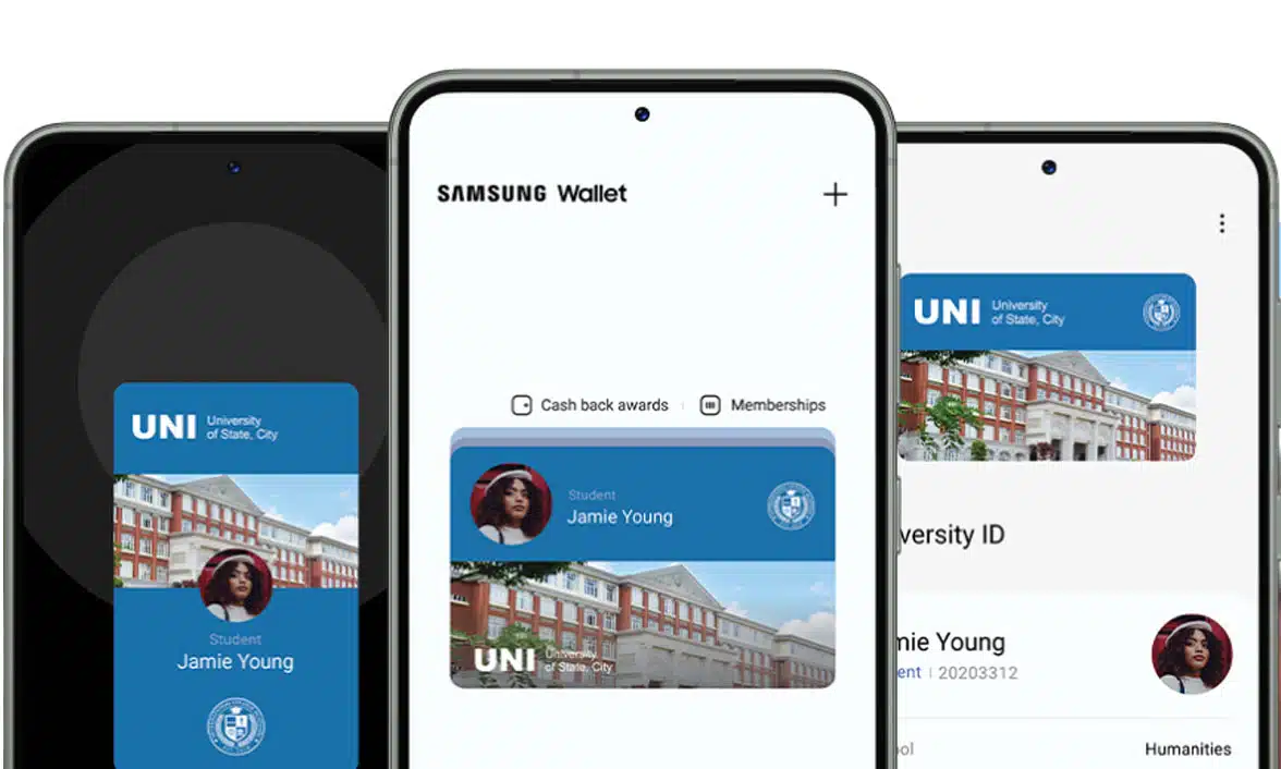Samsung Wallet student digital IDs on 3 Galaxy smartphones in the US