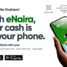 Smartphone with Nigerian cbdc enaira app