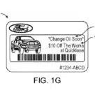 Figure from Ford patent for contactless RFID vehicle access card with updatable integrated e-ink display