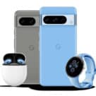 Google Pixel 8 and Pixel 8 Pro smartphones with Google smartwatch