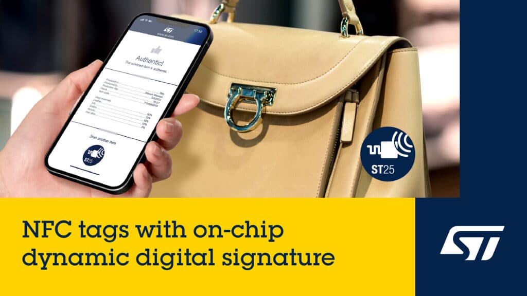NFC tags with on-chip dynamic digital signature